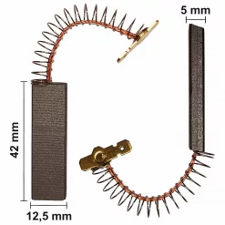 Ein Bild von einer Bosch Kohlebürste für verschiedene Waschmaschinen und Waschtrockner von Bosch