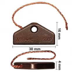 Ein Bild von einer Miele Kohlebürste für verschiedene Waschmaschinen und Waschtrockner von Miele