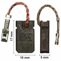 Ein Bild von einer Bosch Kohlebürste mit der Nummer 1 607 014 176, 1 607 000 V37 und 1 607 000 V53. Als Ersatzteil für verschieden Geräte