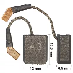 Kohlebürsten Kohlen für DeWalt 6,5 x 12 x 14 mm Universal