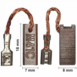 Kohlebürsten Kohlen für Bosch 2 610 943 623, 1 619 P14 345 Motorkohlen