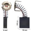 Kohlebürsten Kohlenpaar für Erbauer ca. 6 x 16 x 17 mm Universal