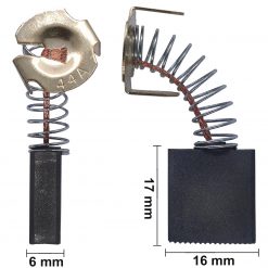 Kohlebürsten Kohlenpaar für Titan ca. 6 x 16 x 17 mm Universal