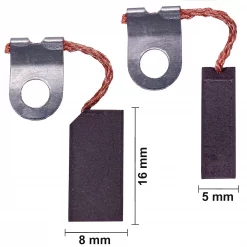 Kohlebürsten Kohlenpaar für Ростов ca. 5 x 8 x 16 mm Universal