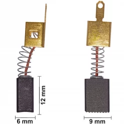 Kohlebürsten Kohlenpaar für Interskol 26.04.03.02.00 Kohle