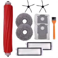 Set mit Wischtuch, Hepa-Filter, Seitenbürste, Hauptbürste, Staubbeutel für Roborock Q Revo Staubsauger Roboter