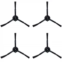 Seitenbürsten Schwarz 4 Stück für Roborock Q Revo, Q Revo Pro, Q Revo MaxV Staubsauger Roboter