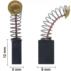 Kohlebürsten Motorkohlen für Matrix ca. 5 x 8 x 12 mm Universal