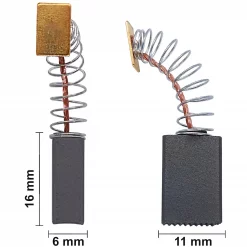 Kohlebürsten Kohlenpaar für Alpha Tools FMR 1100 Farb-Mörtelrührer