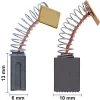 Kohlebürsten Kohlenpaar für Meistercraft ca. 6 x 10 x 13 mm Universal