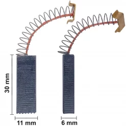 Kohlebürsten für Miele ca. 6 x 11 x 32 mm Universal