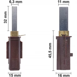 Kohlebürsten für Ametek Lamm 115737, 115750 Motor