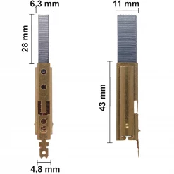 Kohlebürsten für Bosch 3931A-PBH, 3931B-SPB Allzwecksauger