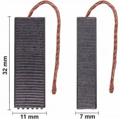 Kohlebürsten Schleifkohlen für Dyson ca. 7 x 11 x 32 mm Kohlen