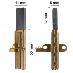 Kohlebürsten Schleifkohlen für Nilfisk 230180 Kohlebürste
