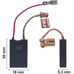 Kohlebürsten Schleifkohlen für Bosch 1 607 000 C3Z, 1 617 000 750 Kohlebürsten