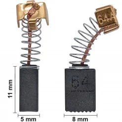 Kohlebürsten Schleifkohlen für Makita 3706 Fräse