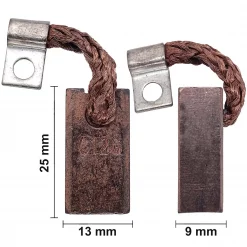 4 Stück Kohlebürsten Schleifkohlen für Bosch ca. 9 x 13 x 25 mm Motor