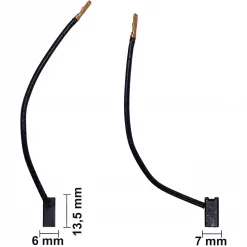 Kohlebürsten Schleifkohlen für DeWalt ca. 6 x 7 x 13,5 mm Kohlebürsten